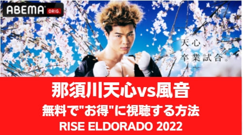 那須川天心vs風音(かざね) RISE2022 生配信の動画 視聴方法