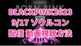 BLACKPINK(ブルピン)2023 ソウルコン 配信 動画視聴方法